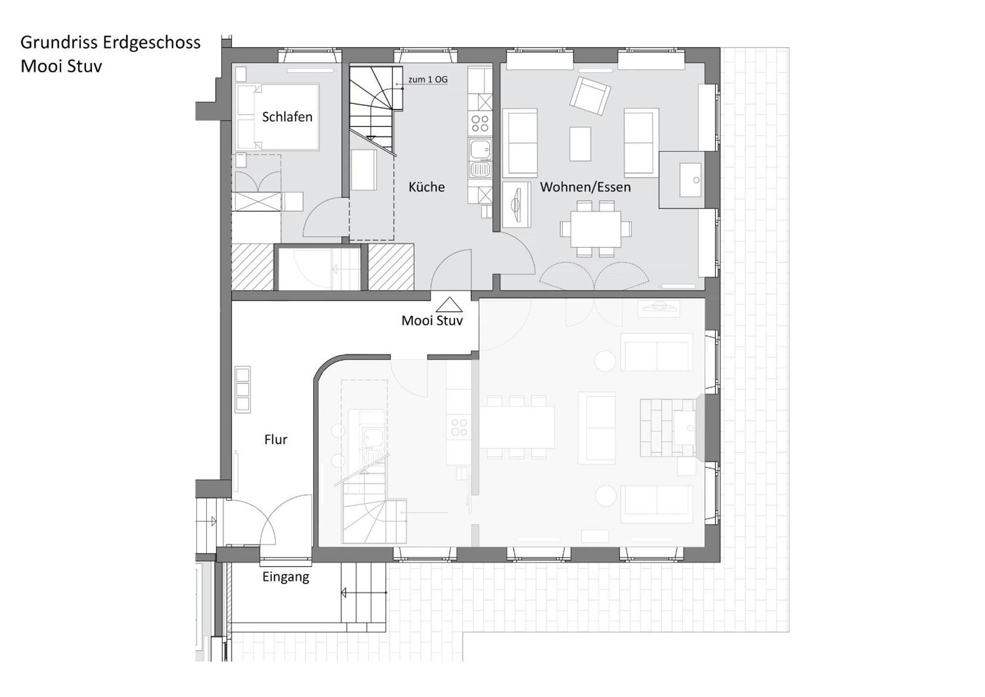 Mooi Stuv , Maisonettenwohnung , Gulfhof , Kachelofen Norden Extérieur photo